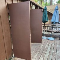 Dining doors painted