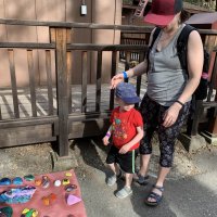 Looking at rocks