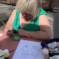 Steph painting
